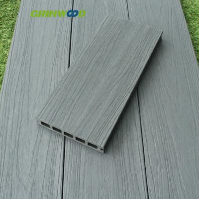 China Modern Square Holes Direct Cavity Deck Decking Coextrusion WPC Factory Exterior Decking for sale