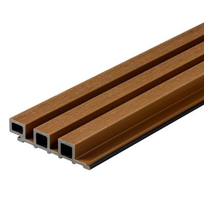 China Comtemporary Interior Plastic Wood Composite WPC Wall Panel Exterior Cladding For Exterior for sale