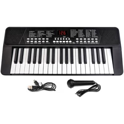 China Fun Grand Piano 37 Keys Electronic Piano Keyboard Musical Instrument Plastic Portable Digital Keyboard Stand For Beginners for sale