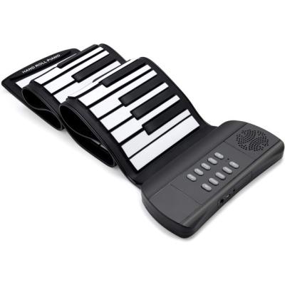 China Portable Electronic Piano Keyboard 61 Keys Electronic Organ Plastic Foldable Keyboard Roll Up Flexible Piano Keyboard Piano For Beginner for sale