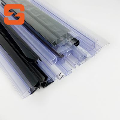 China Modern Sliding Magnetic Shower Glass Door Seal Strip Waterproof PVC for sale