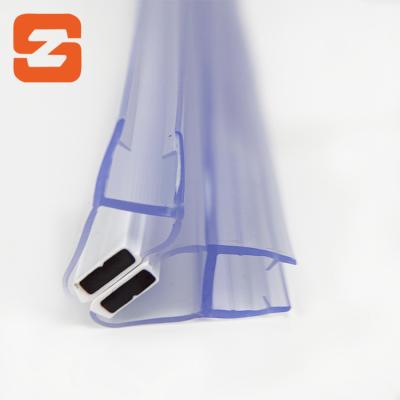 China High Hardness Bathroom Door PVC Shower Room Sealing Sliding Door Magnetic Seal Glass Waterproof Strip for sale