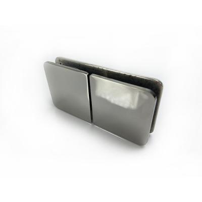 China 180 Degree Modern Stainless Steel Glass To Shower Glass Door Clip Fit Glass Flange for sale