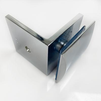 China Camber Modern Style 90 Degree Wall Mounted Clamp Enclosure Glass Bracket Fixed Clip Glass To Glass Clamp for sale