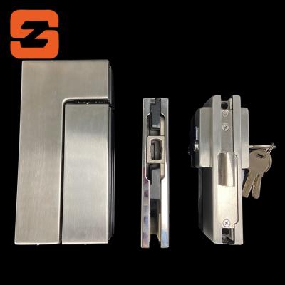 China Modern Glass Door Accessories Frameless Door Patch Bottom Fixture for sale