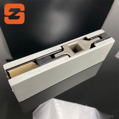 China Modern Frameless Glass Door Bottom Patch Fitting Stainless Steel Patch Fixture for sale