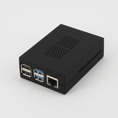 China 2021 Model Pi 4b's Plastic Cover Raspberry Pi 4 B Enclosure Black Color. for sale