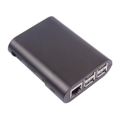 China Raspberry pi 3 wifi 1GB RAM board black color enclosure box case of communications equipment for sale