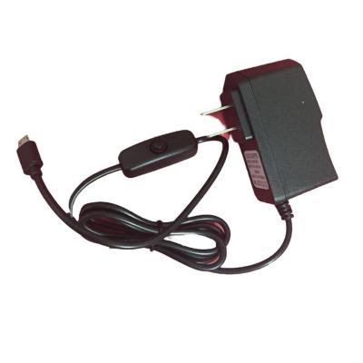 China 2021 High Quality Power Adapter Raspberry pi 5v 2.5A Plug Power EU/USA Adapter for sale