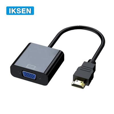 China High Quality 1080P COMPUTER HDTV to VGA Adapter Male to Female HDTV Converter Cable Audio Video Video Signal Transmission for sale