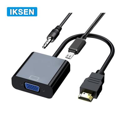 China Super Low Price COMPUTER HDTV To VGA Adapter Male To Female HDTV Converter Audio Video Cable With Audio PD for sale