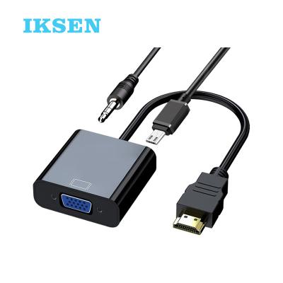 China COMPUTER HDTV To VGA Adapter Male To Female HDTV Audio Converter Video Cable With Audio PD for sale