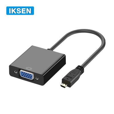 China High Quality 1080P COMPUTER HDTV Micro To VGA Adapter Male To Female HDTV Converter Audio Video Cable for sale