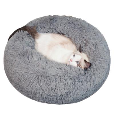 China Wholesale Winter Warm Travel Around Soft Long Plush Dog Cat Bed for sale