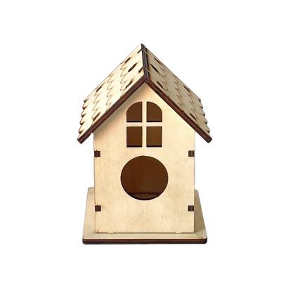 China Breathable Wholesale Fancy Outdoor Hanging Wooden Feeder House Nests Bird Cage for sale