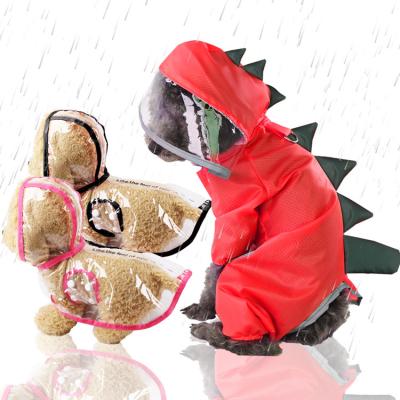 China Hot Sale Pet Rain Coat Pet Raincoat PVC Clothing Transparent Waterproof Windproof Rainy Dog Viable for sale