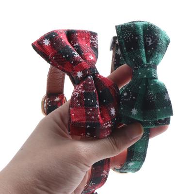 China Viable Christmas Style Training Dog Snow Warm Shorts Luxury Pet Collar for sale