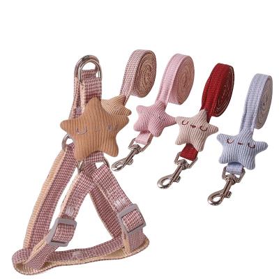 China Wholesale Cheap DETACHED Nylon Puppy Dog Leash Collar Leather Harness for sale