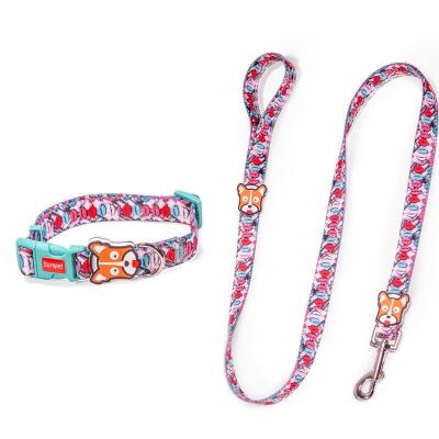 China Customized Wholesale Small Soft Nylon Dog Collar Harness Leash for sale