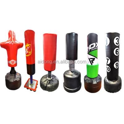 China BOXING/MUAY THAI/PUNCHING/MMA...AIDONG Factory Custom Logo Muttahida Majlis-e-Amal muay thai kick standing punch bag heavy free standing boxing for sale for sale