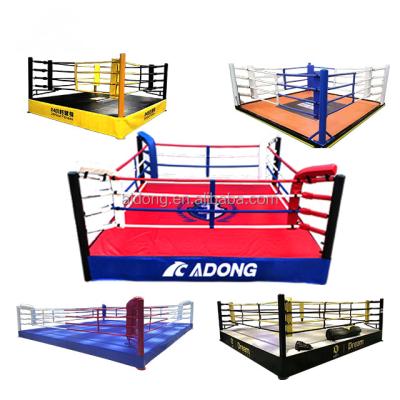 China Boxing Thai/Mauy/Sanda/MMA...AIDONG Small Boxing Raised Rope Ring Training Wrestling Ring Used Ring For Sale for sale