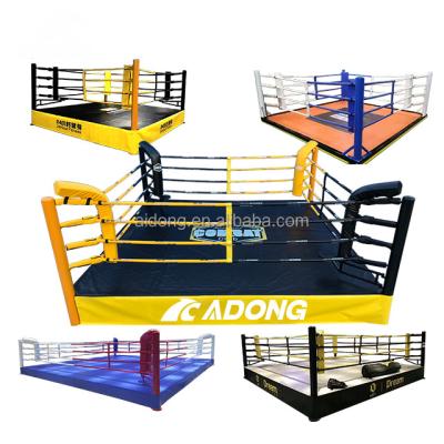 China The Boxing Thai/Mauy/Sanda/MMA... AIDONG Professional Boxing Wrestling Ring Kick Boxing Floor Ring Gym Fitness Thai Ring for sale