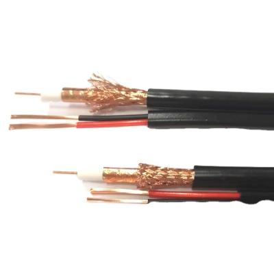 China CCTV RG6 Rg59 +2dc cctv cable /camera cctv power cable camera wire rg59 coax coaxial cable with power for sale