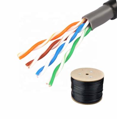 China Computer Communication Cable 305M Cat 5e UTP Pvc/LSZH Outdoor Jacket Lan Cable for sale