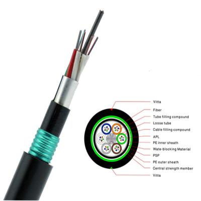 China Telecommunication Jacket GYTY53 Rats Fiber Optic Cable Single Mode Core G652D PE ≥ 10 ≥ 10 PE Armored Telecom Jacket GYTY53 Anti 24 48 30 NC; ZHE JIANYE for sale