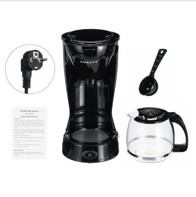 China Heat Preservation 800W Home Use Large Capacity Travel Automatic Electric Drip Coffee Makers for sale