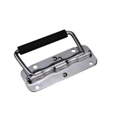 China Most Life Scenes Fortified Flightcase Box Case Handle 120kg Military Bearing Chrome Plated Mild Steel Handle for sale