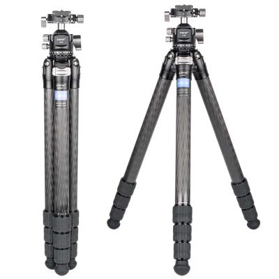 China PORTABLE Cavix Camera Tripod Carbon Light Stable Heavy Duty Fiber Tripod Professional Camera Travel Tripod for sale