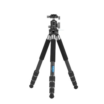 China Cavix PORTABLE Portable Travel Video Tripod Heavy Duty Carbon Fiber Professional Tripod For Dslr Camera for sale