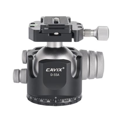 China Professional Cavix Camera Tripod Aluminum Alloy Adapter Heavy Duty Video Camera Ball Main Head For Monopod Tripod for sale