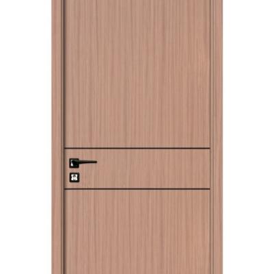 China Light Brown Sound Insulation High Quality Wooden Door for sale