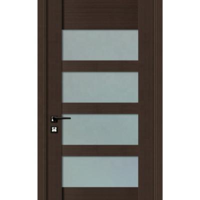 China High Quality Interior Sound Insulation Wooden Door Assembled With Glass for sale