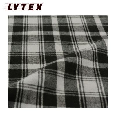 China 100% Flame Retardant Flame Retardant Dyed Porcelain Polyester Yarn Flannel Fabric for sale