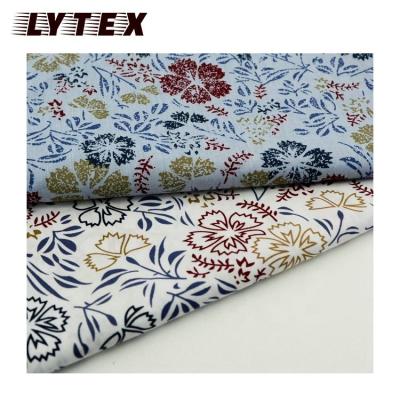 China Shrink-resistant new fashion design good quality 100% cotton yarn dyed cambric printed import woven fabric from Nantong china for sale