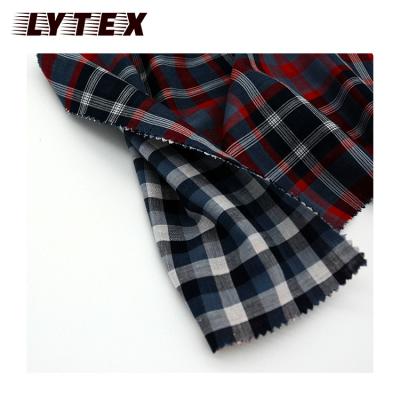 China Shrink-Resistant 100% Cotton Yarn Dyed Double Layer Woven Linen Shirting Fabric from Nantong for sale