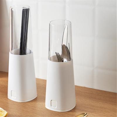 China Viable Original Design Wholesale Basket Kitchen Chopsticks Cage Plastic Chopsticks Holder for sale