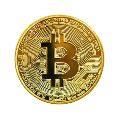 China Commemorative metal high quality custom bitcoin souvenir Europe OEM bitcoin gold coin for sale