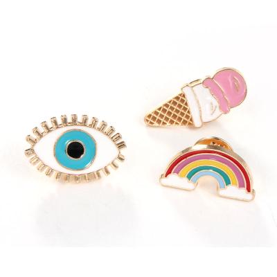 China China Best Selling Many Styles Wholesale Customized Hard Enamel Eye Pin for sale