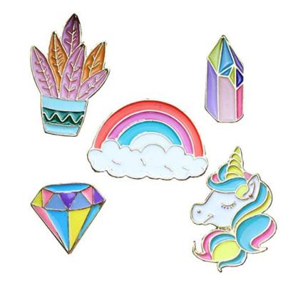 China China High Quality Cute Custom Shaped Unicorn Soft Enamel Pin for sale