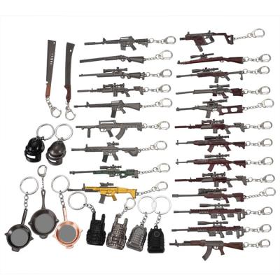 China Custom 3D Game Popular Weapon Souvenir Souvenir Gift Metal Key Chain For Men for sale