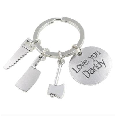 China Wholesale Fashion Customized Souvenir Gift Love Mom And Dad Key Chain for sale