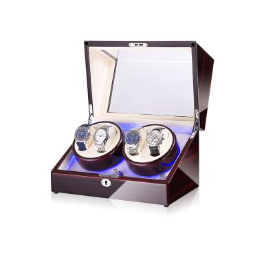 China Factory Time Partner Watch Box 4+0 Luxury Modern Wooden 100% Automatic Watch Winder Box for sale