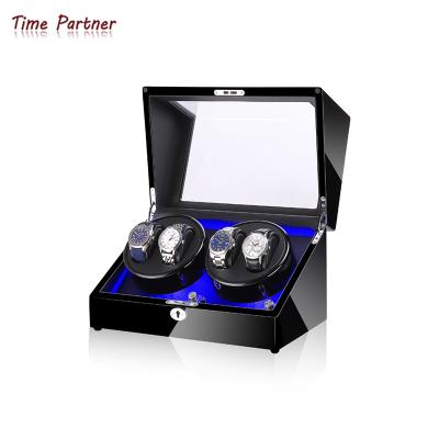 China Watch Display Time Partner Trend Logo Watch Box 4+0 New Products Customized Watch Winder for sale