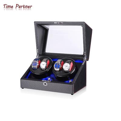 China 4+0 Time Partner Spinning Display Box 4+0 Automatic Watch Winders Storage Boxes for sale