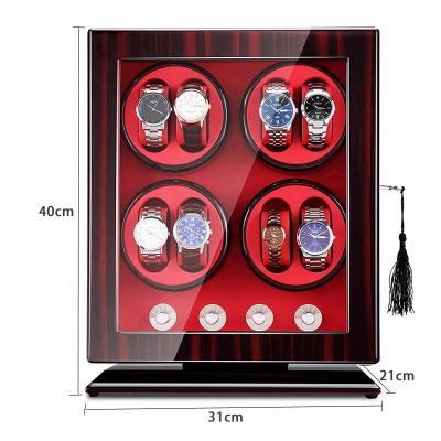 China High End Handmade Mechanical Watch Winder Automation Time Partner Wooden Watch Display Box for sale