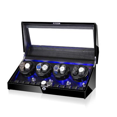 China Handmade Time Partner Luxury Watch Winder For Watch Storage 8+12 Display for sale